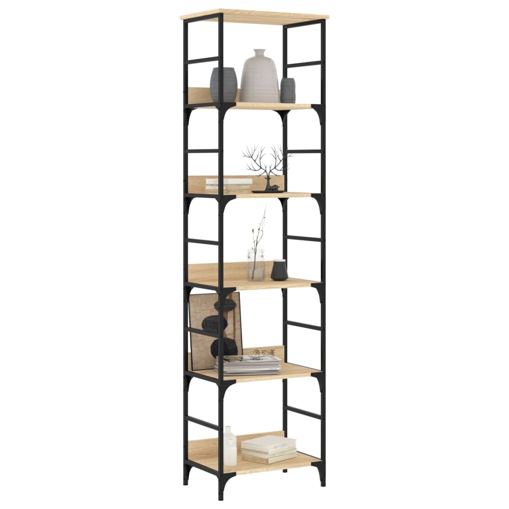 Libreria Rovere Sonoma 50x33x188,5 cm Legno ingegnerizzato