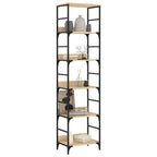 Libreria Rovere Sonoma 50x33x188,5 cm Legno ingegnerizzato
