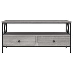 Tavolino da Salotto Grigio Sonoma 100x51x45cm Legno Multistrato