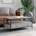 Tavolino da Salotto Grigio Sonoma 100x51x45cm Legno Multistrato