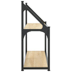 Mensola da parete a 2 ripiani in rovere Sonoma 60x21x51 cm in legno ingegnerizzato