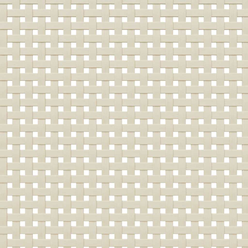 Comodino SENJA Aspetto Rattan Bianco 40x35x65 cm in Legno Pino