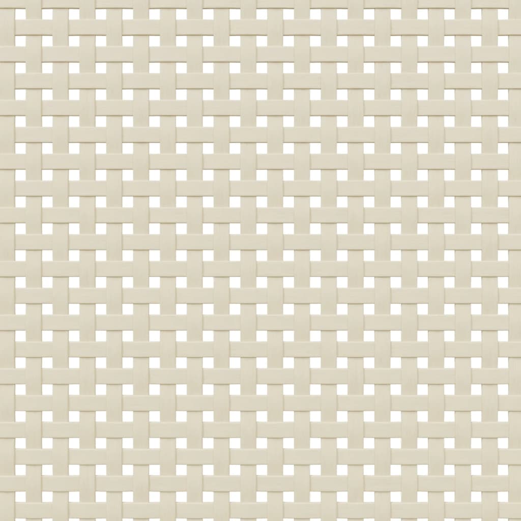 Comodino SENJA Aspetto Rattan Bianco 40x35x80 cm in Legno Pino