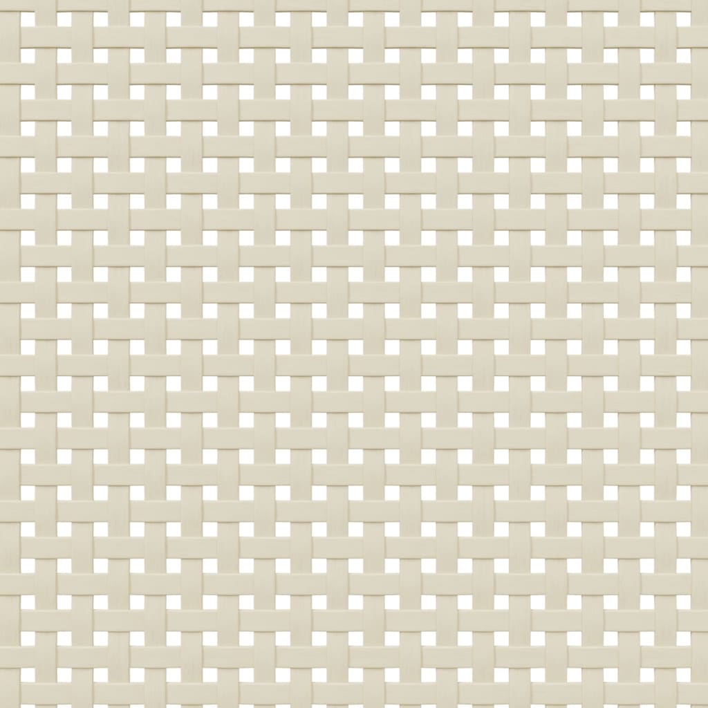 Tavolino SENJA Aspetto Rattan Bianco 100x55x33cm Legno Massello