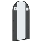 Specchio da Parete Nero 40x80 cm Arco in Ferro