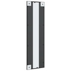Specchio da Parete Nero 30x100 cm Rettangolare in Ferro
