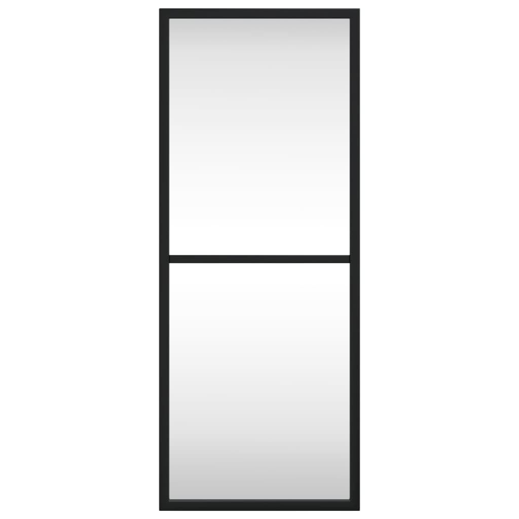 Specchio da Parete Nero 20x50 cm Rettangolare in Ferro