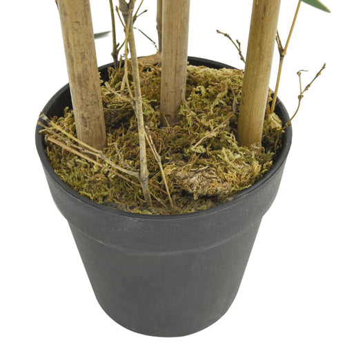 Albero Bambù Artificiale 500 Foglie 80 cm Verde