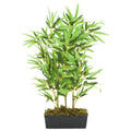 Albero Bambù Artificiale 500 Foglie 80 cm Verde