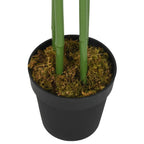 Albero Bambù Artificiale 864 Foglie 180 cm Verde