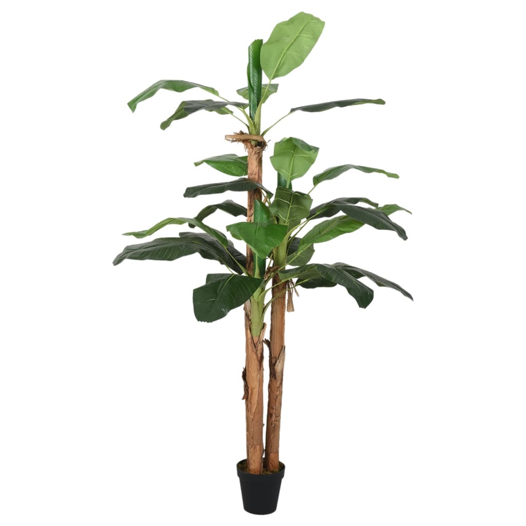 Albero di Banano Artificiale 22 Foglie 200 cm Verde