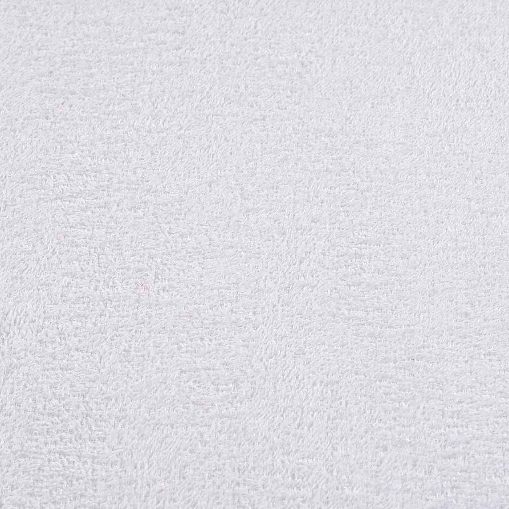 Asciugamani da Doccia in Cotone 10 Pezzi Bianco 70x140 cm 360 g/m²