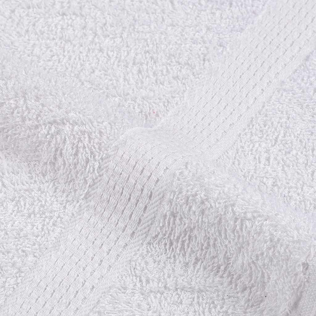 Asciugamani da Doccia in Cotone 10 Pezzi Bianco 70x140 cm 360 g/m²