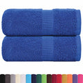 Asciugamani per Ospiti FROGN 2 pz Blu 30x50 cm 360 g/m²
