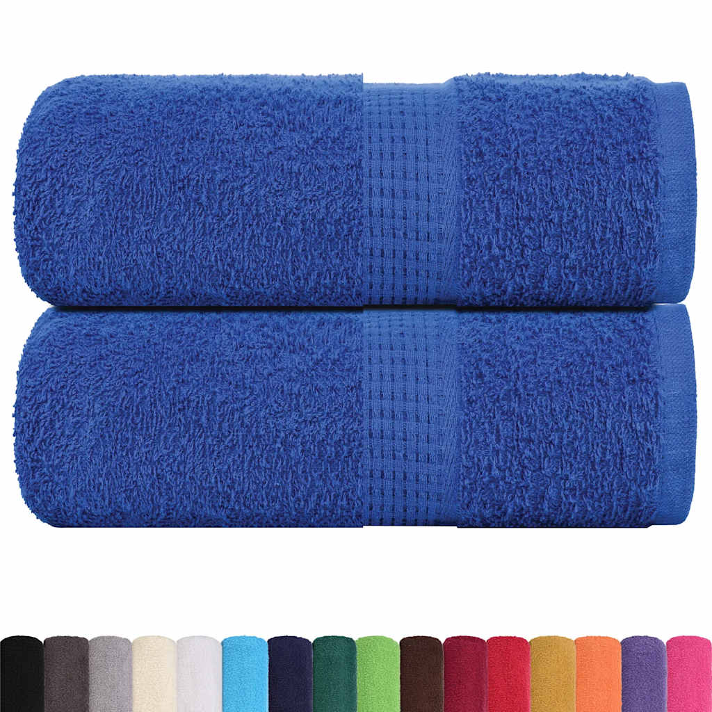 Asciugamani per Ospiti FROGN 2 pz Blu 30x50 cm 360 g/m²