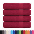 Asciugamani da Doccia FROGN 4 pz Bordeaux 70x140 cm 360 g/m²
