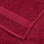 Asciugamani da Doccia FROGN 4 pz Bordeaux 70x140 cm 360 g/m²