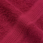 Asciugamani da Doccia FROGN 4 pz Bordeaux 70x140 cm 360 g/m²