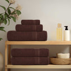 Asciugamani in Cotone FROGN 2 pz Marrone 50x100 cm 360 g/m²