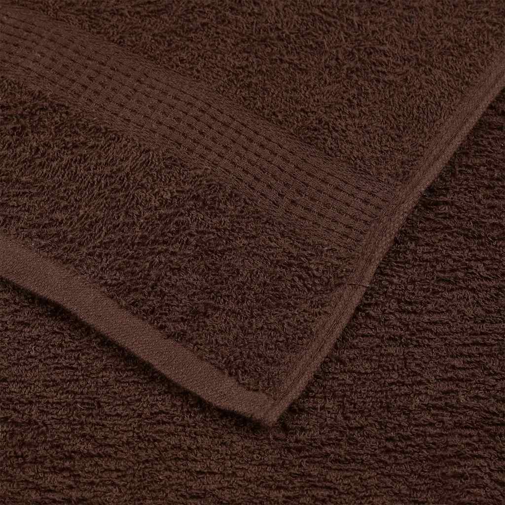 Asciugamani da Doccia FROGN 2 Pezzi Marrone 70x140 cm 360 g/m²