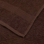 Asciugamani da Doccia FROGN 2 Pezzi Marrone 70x140 cm 360 g/m²