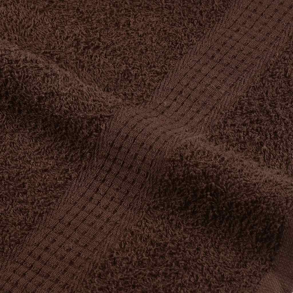 Asciugamani per Sauna FROGN 2 Pezzi Marrone 80x200 cm 360 g/m²