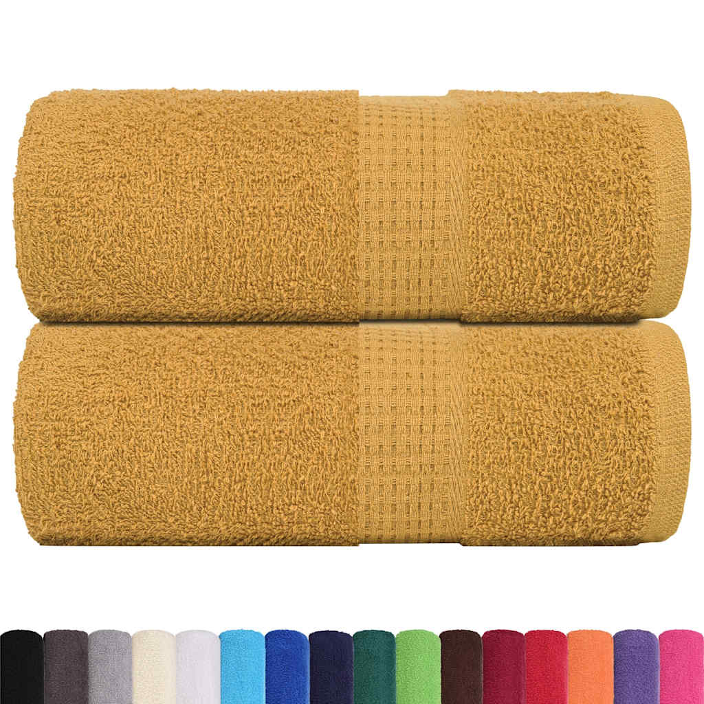 Asciugamani FROGN 2 pz Oro 30x30 cm 360 g/m² Cotone