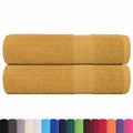 Asciugamani da doccia FROGN 2 pz Oro 70x140 cm 360 g/m²