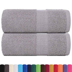 Asciugamani per ospiti FROGN 2 pz Grigio 30x50 cm 360 g/m²