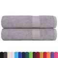 Asciugamani FROGN 2 pz Grigio 50x100 cm 360 g/m²