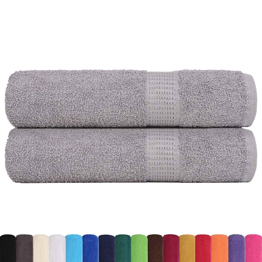 Asciugamani FROGN 2 pz Grigio 50x100 cm 360 g/m²