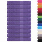 Asciugamani FROGN 10 pz Viola 100x200 cm 360 g/m²