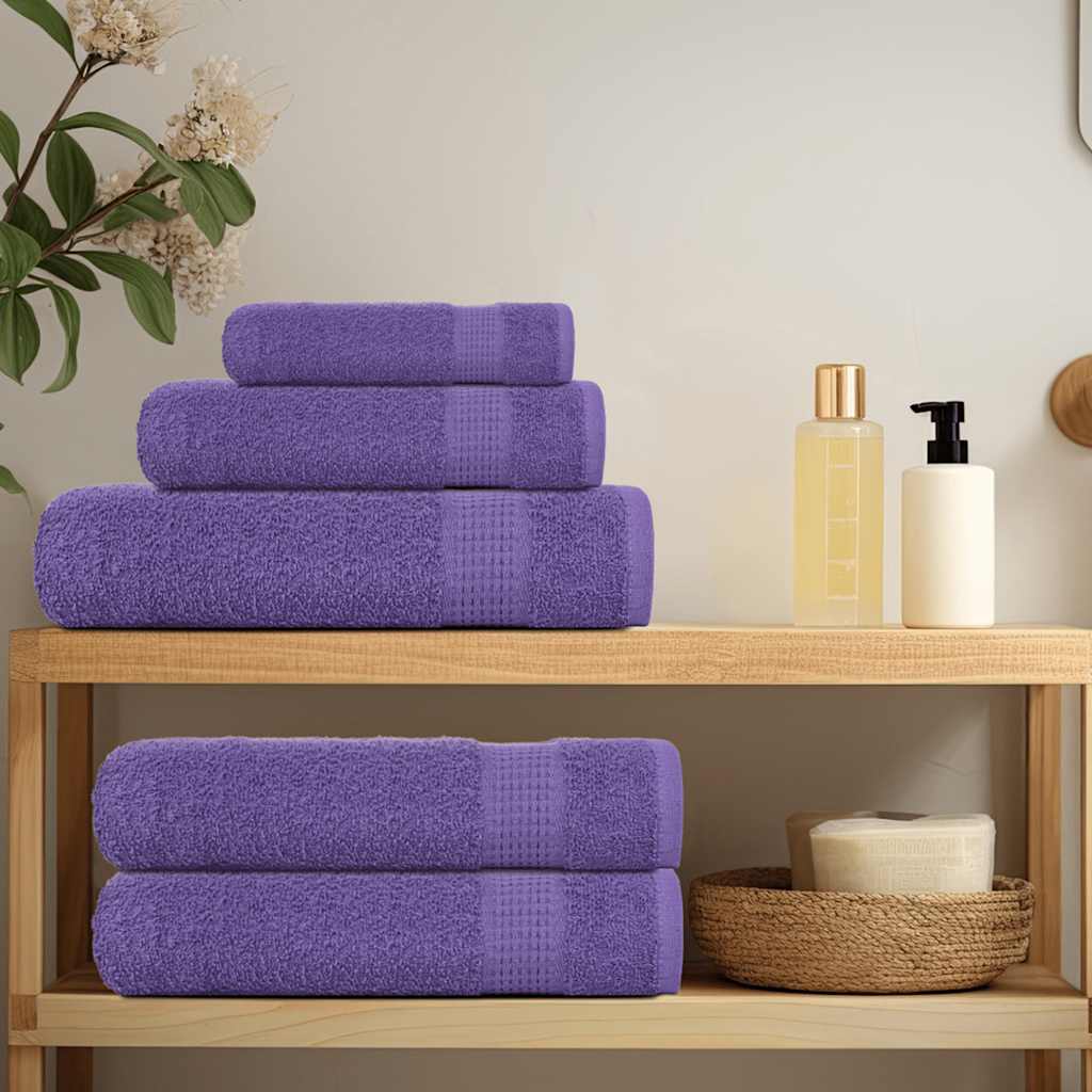 Asciugamani FROGN 10 pz Viola 100x200 cm 360 g/m²