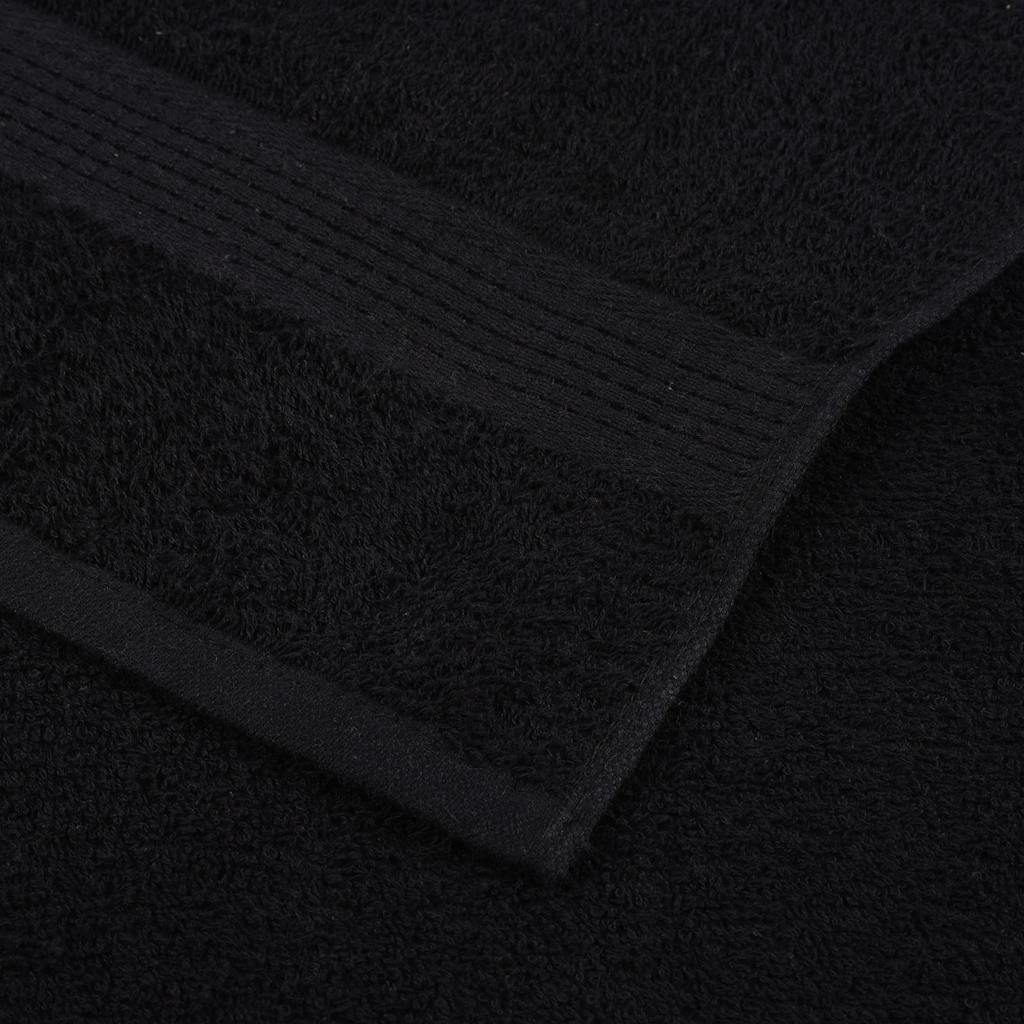 Asciugamani FROGN 4 pz Nero 30x30 cm 360 g/m²