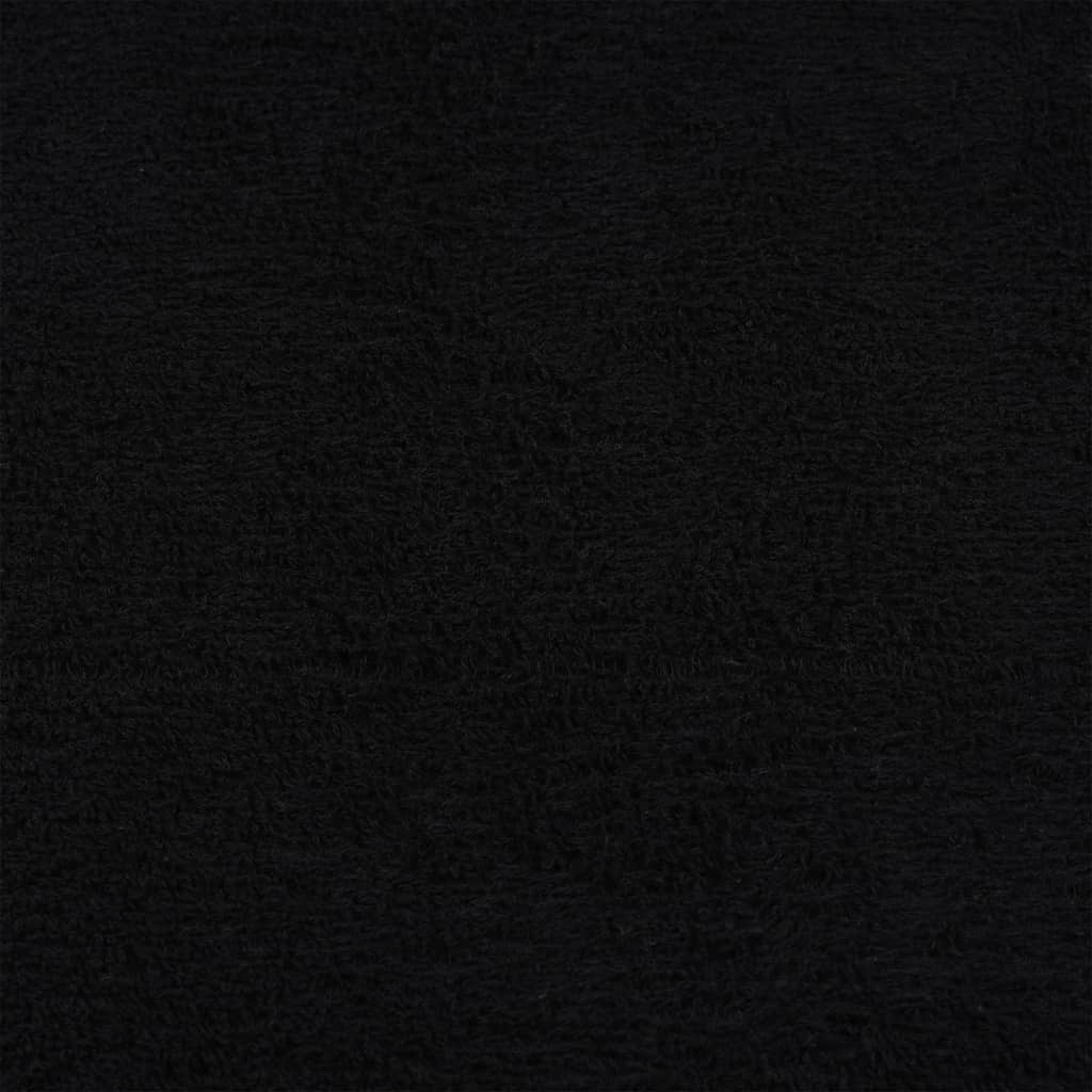 Asciugamani da Doccia FROGN 2 Pezzi Nero 70x140 cm 360 g/m²