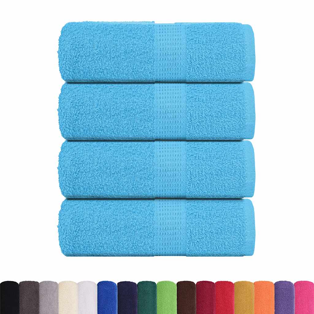 Asciugamani FROGN 4 pz Turchese 30x30 cm 360 g/m²