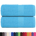 Asciugamani per ospiti FROGN 2 pz Turchese 30x50 cm 360 g/m²
