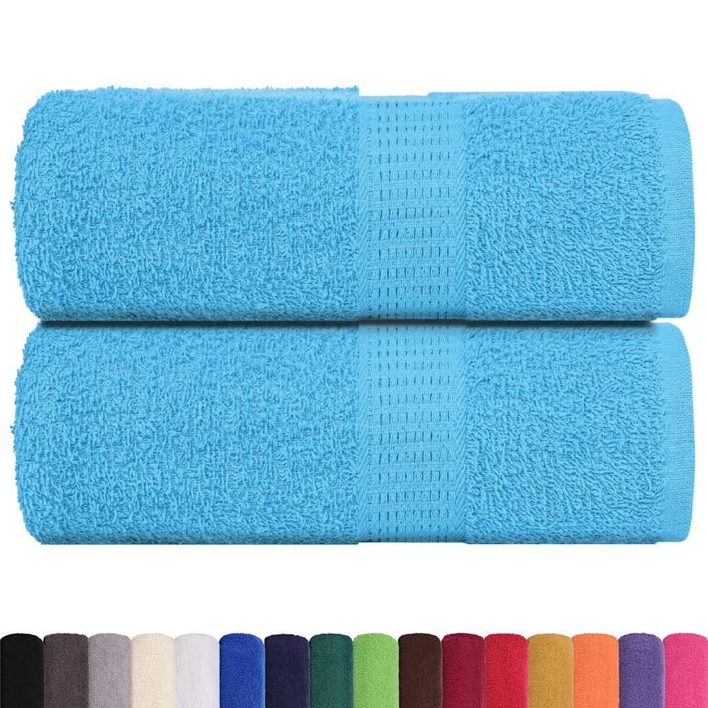 Asciugamani per ospiti FROGN 2 pz Turchese 30x50 cm 360 g/m²