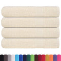 Asciugamani per Sauna FROGN 4 Pezzi Crema 80x200 cm 360 g/m²