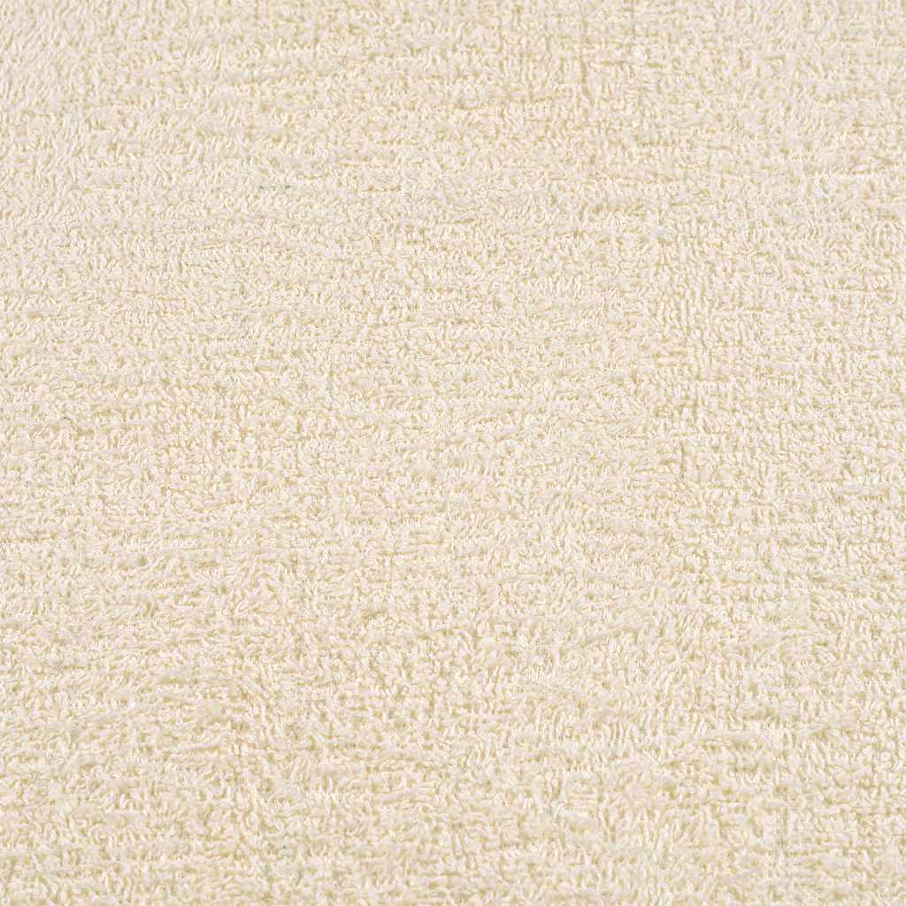 Asciugamani per Sauna FROGN 4 Pezzi Crema 80x200 cm 360 g/m²