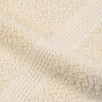 Asciugamani per Sauna FROGN 4 Pezzi Crema 80x200 cm 360 g/m²