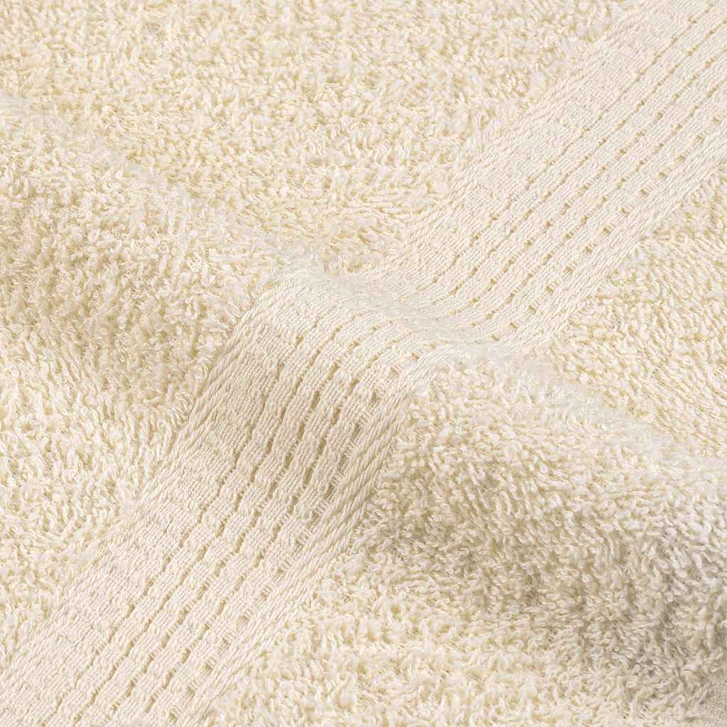 Asciugamani per Sauna FROGN 4 Pezzi Crema 80x200 cm 360 g/m²