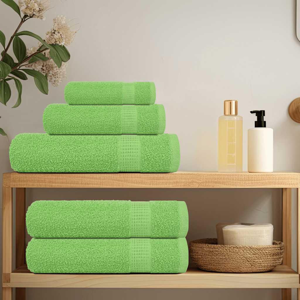 Asciugamani FROGN 10 pz Verde Mela 100x200 cm 360 g/m²