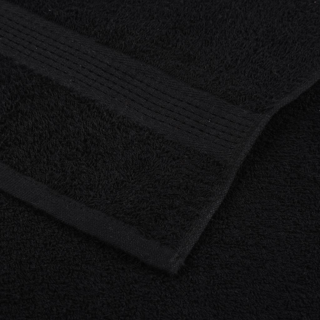 Set 8 Asciugamani in Cotone 360 g/m² Nero