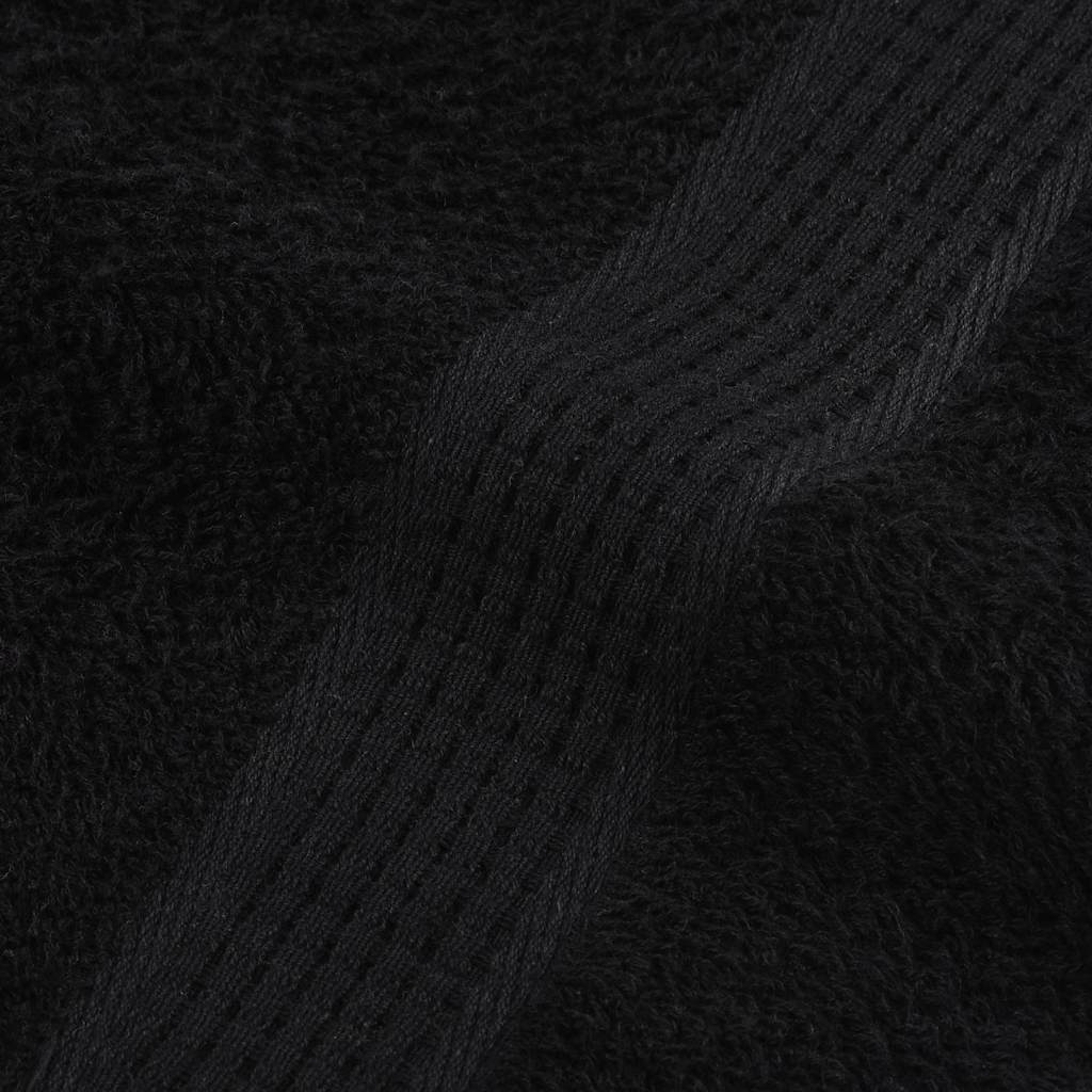 Set 8 Asciugamani in Cotone 360 g/m² Nero
