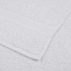 Set 6 Asciugamani Cotone Bianco 360 g/m² - Uso Domestico e Commerciale