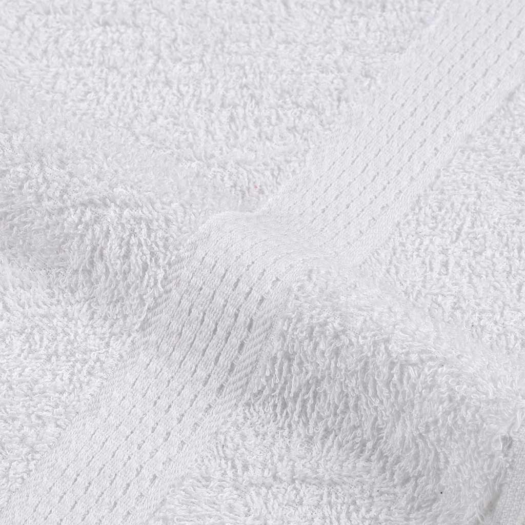 Set 6 Asciugamani Cotone Bianco 360 g/m² - Uso Domestico e Commerciale