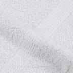 Set 6 Asciugamani Cotone Bianco 360 g/m² - Uso Domestico e Commerciale