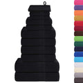 Set di asciugamani 12 pezzi FROGN Nero 360 g/m²