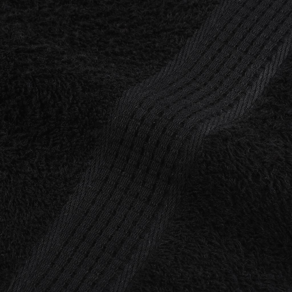 Set di asciugamani 12 pezzi FROGN Nero 360 g/m²